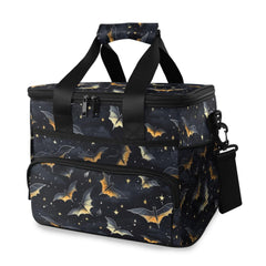 MNSRUU cooler bag skull bat front view shows stylish portable lunch solution