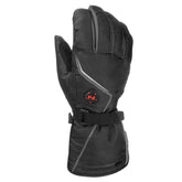 Mobile Warming Fieldsheer Squall glove heats top of hand for consistent warmth on cold hikes.