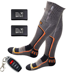 Mobile Warming Merino Wool Heated Socks toe-warmth detail boosts on-the-trail comfort.