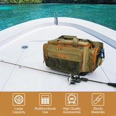 MoiShow tackle bag padded shoulder strap reduces fatigue on long days.