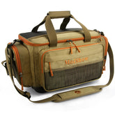 MoiShow fishing tackle box bag side pocket for quick access during fishing.