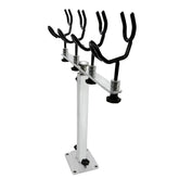 Mojiate Sure Grip rod holder side view highlights sturdy aluminum build for boats.