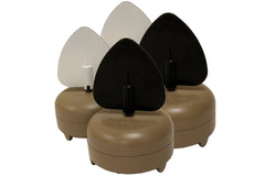 MOJO Dove-A-Flicker spinning-wing decoys on ground attract doves effectively.