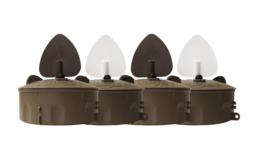 MOJO Outdoors Flock A Flicker 2 front view demonstrates lifelike motion for duck hunting.
