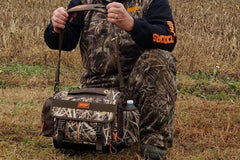 MOJO Outdoors hideaway tree strap feature for timber or blind use