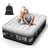 MoKo air mattress queen built-in pump inflates quickly for easy setup and guest stays.