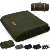 Molithe wool blanket 62x86 inches ideal for camping warmth and outdoor gatherings