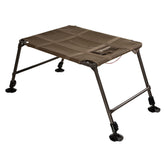 Momarsh Final Stand dog platform mesh surface for dry, comfortable training in wet marshes.