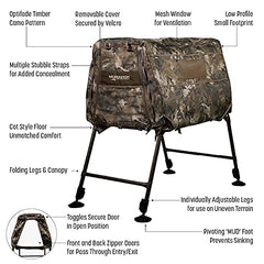 Momarsh Invisi Lab blind cot-floor illustrates all-day comfort and stability.