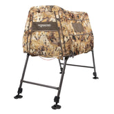 Momarsh Invisi Lab Dog Blind full-view setup for stable concealment