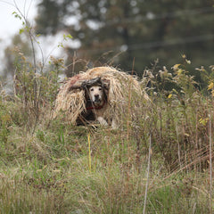 Momarsh InvisiGrass durable material resists rain and wind for long hunts