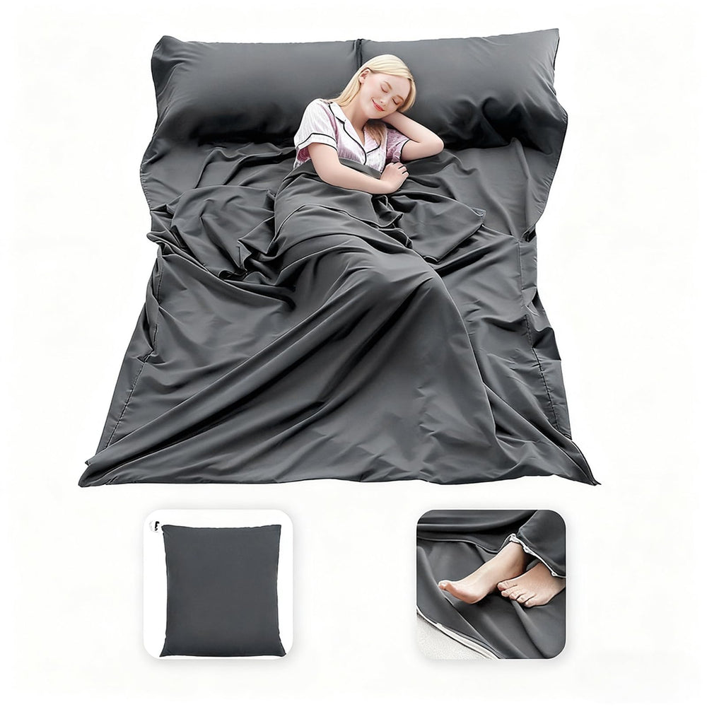 MongByYa sleeping bag liner folded compact saves space in your backpack