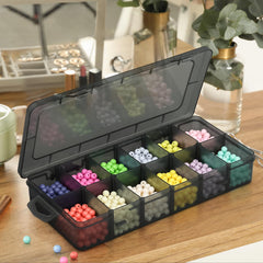 MoNiBloom sturdy lid, hinges, and clasps keep contents secure during transport.