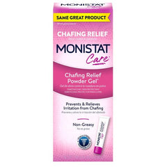 Monistat Care packaging highlights fragrance-free formula and breathable barrier.