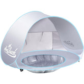 Monobeach baby shade tent open, compact 47.2x30.3x23.6 in for quick sun protection.