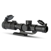 Monstrum Banshee ED 1-10x24 LPVO front view demonstrates durable field-ready build