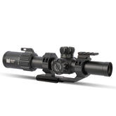 Monstrum Beast ED 1-10x scope with true 1x sight picture for fast target acquisition.
