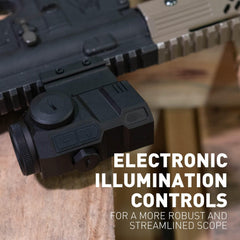 Monstrum Cyborg 4X Prism Scope fast target acquisition in dynamic shooting scenarios