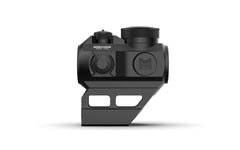 Monstrum Ghost flip-to-side mount image illustrating quick 1x to 3x transition.