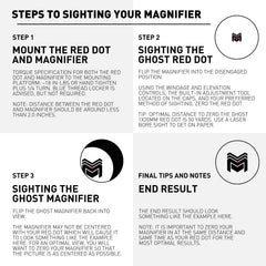 Monstrum Ghost G3 4x Magnifier flip to side mechanism enables quick 1x or 5x switching.