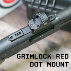 Monstrum Grimlock universal mounting system enables versatile fit across popular shotguns.