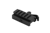 Monstrum low-profile rise 0.5-inch mount improves sight clearance for faster target acquisition.