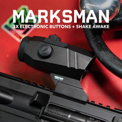 Monstrum Marksman G3 3X prism scope side view showing lightweight profile.