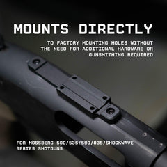 Monstrum mounting kit includes varied screw lengths for broad red dot compatibility.