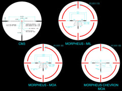Monstrum Panzer ED 1-6x24 Morpheus MIL reticle in use for rapid targeting.