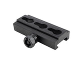 Monstrum Picatinny to Keymod adaptor front view for versatile rail mounting