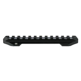 Monstrum Grimlock rail base mounted on Remington 870 receiver for stable optics