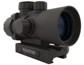 Monstrum S330P prism scope front view, compact rugged build for reliable field use.