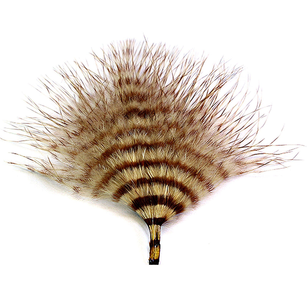 Montana Fly Company MFC Mini Barred Marabou tan/barred brown for trout-size streamers.