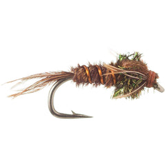 Montana Fly Company Pheasant Tail nymph closeup shows materials for durable, high-quality flies.