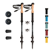 Montem Ultra Light Carbon Poles assembled for stable trekking on uneven terrain