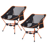 MOON LENCE 2-Pack camping chair setup demonstrates easy outdoor seating on the go.