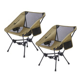 MOON LENCE 2 Pack portable camping chair setup enables quick assembly outdoors.