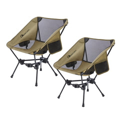 MOON LENCE 2 Pack portable camping chair setup enables quick assembly outdoors.