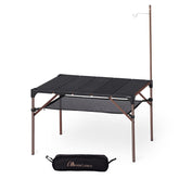 MOON LENCE camping table top surface—durable aluminum for sturdy outdoor dining