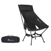 MOON LENCE foldable chair in its carrying bag for easy transport.