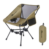 Moon Lence fourth-gen chair setup enables quick campsite assembly and easy transport.