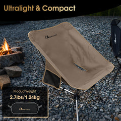 MOON LENCE 7075 aluminum frame with quad-leg design for stable seating.