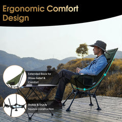 MOON LENCE height-adjustable legs customize seating height.