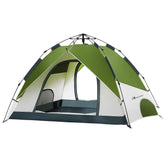 MOON LENCE instant pop-up tent setup demonstrates quick assembly for hassle-free camping