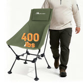 MOON LENCE oversized camping chair with wide seat for extra campsite comfort