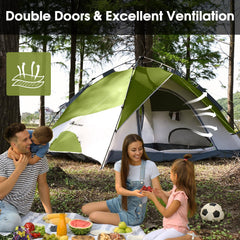 MOON LENCE instant pop-up tent interior spacious highlights roomy 83x50 inch living area