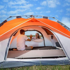 MOON LENCE Pop Up Tent interior shows roomy living space