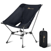 Moon Lence portable camping chair with wide seat for comfortable all-day seating
