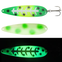 Moonshine Lures Moonshine Mag Blue Jeans 5in UV-reflective finish draws fish in daylight.