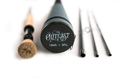 Moonshine Outcast II carrying case keeps rod protected during transport.
